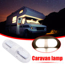 48 LED Ceiling Light 12V Dome Lamp with 2 Switches for RV Boat Caravan Motorhome