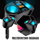 2in1 LED 2 Way Car Cigarette Lighter Socket Splitter Dual USB Charger Adapter