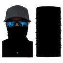 Cycling Camping Neck Tube Scarf Outdoor Gaiter Bandana Headband (Black)