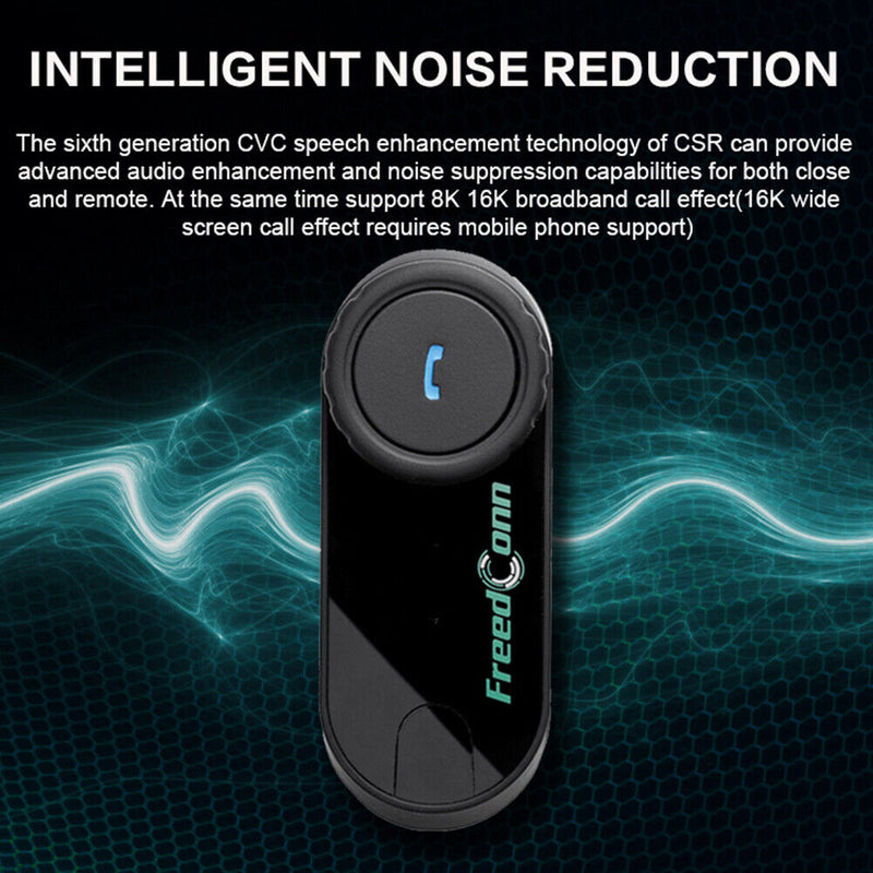 T-COM VB Waterproof Motorcycle Helmet Bluetooth Intercom Headset BT Interphone