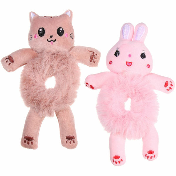 Elastic Ponytail Decorate Animal Hair Ties HairHoop Headband Plush HairBands