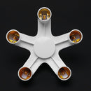 3 in 1/4 in 1/5 in 1 E27 to E27 Base Socket Splitter LED Light Lamp Bulb(C)