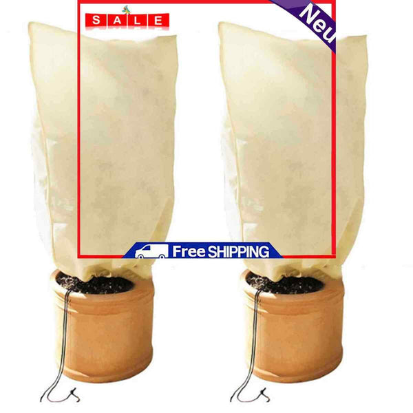 Plant Cover - 2pcs Protection Frost Blankets Anti-Freeze Plant Protection Bags