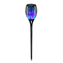 6pcsSolar Flame Light Waterproof LED Torch Lamp (2xPurple+2xBlue+2xWarm)