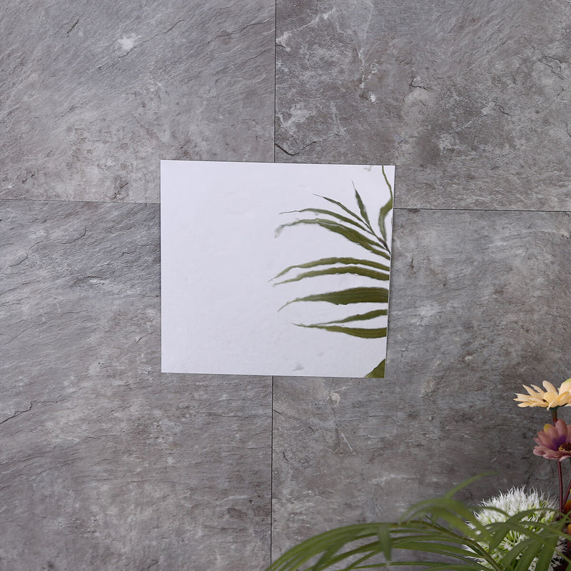 6"" Mirror Tiles 32 Pack Mirror Sheets Non Glass Mirror Tiles Self Adhesive