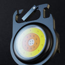 USB Keychain Flashlight Emergency Camping Hiking Work Light Corkscrew (A)