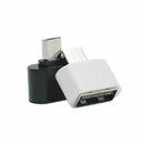2 Pcs Micro USB Type B mini OTG adapter male to USB 2.0 type Best Q3A8 Nice R7D6