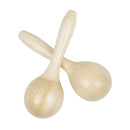 2pcs Baby Wooden Maraca Hand Rattles Kids Musical Percussion Instruments Newly