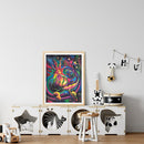 11CT Printed Full Embroidery Colorful Sun Cross Stitch Kit Needlework for Home