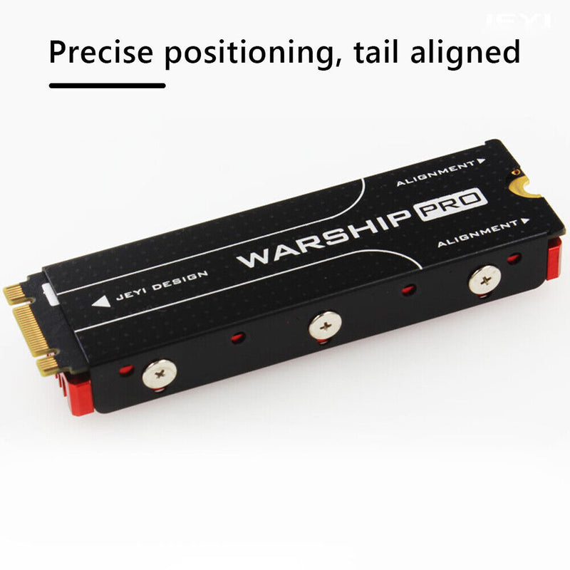 JEYI M.2 NVME NGFF 2280 SSD Heatsink Computer Cooling Thermal Pads (Red) Newly