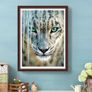 5D DIY Diamond Painting White Tiger Full Drill Rhinestone Mosaic Art Picture