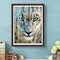 5D DIY Diamond Painting White Tiger Full Drill Rhinestone Mosaic Art Picture