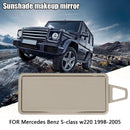 Car Sun Visor Shade Mirror Cover for Benz S-Class W220 (Silica Beige Left)