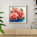 Full Cross Stitch Art Painting 11CT Stamped Flowers Embroidery DIY Wall Ornament