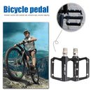 WHEEL UP Bicycle Flat Pedal Aluminum Bearing MTB Bike Platform Pedals 1 Pair