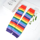 Length Halloween Costume Gloves Fingerless Arm Sleeve Warmer Knitted Sunscreen
