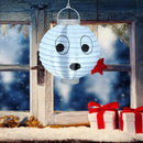 20cm Round Paper Lantern Halloween Expression Hanging Ball Light for Home Decor