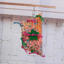 Colorful Bamboo Weave Wooden Swing Parrot Bird Toys Bird Cage Accessories Newly