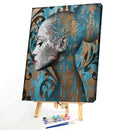 Abstract Woman Oil Paint By Numbers Kits Coloring Drawing for Adults Children