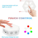 6pcs Colorful RGB Splicing Lamp Hexagonal Induction Quantum Honeycomb Light