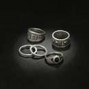 European Punk Rhinestone Multi-Styles Boho Geometric Knuckle Ring Women Jewelry