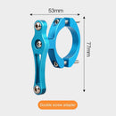 Bike Water Bottle Holder Adapter Double Screws MTB Cup Rack Clip (Blue) Newly
