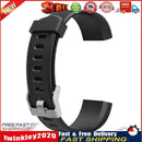 Silicone Sport Wrist Strap Watch Band for ID115Plus HR Smartwatch (Black) Newly