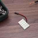 5050 15SMD Automotive Interior Bright LED White Light T10 Festoon Dome Adapter 1