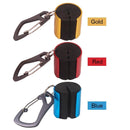 2pc Portable Fishing Rod Hanging Clamp with Carabiner Fishing Pole Holder Red