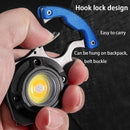 Multi-function LED Flashlight Outdoor Keychain Light Strong Magnet Screwdriver.