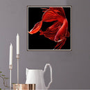 Goldfish Full Drill Round Diamond Painting DIY Needlework Cross Stitch(Red)