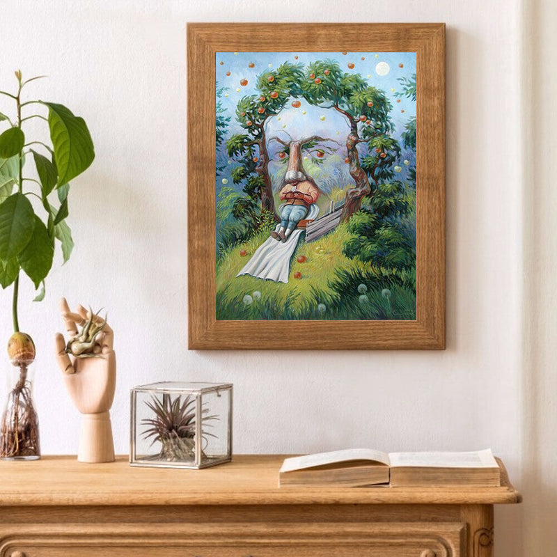 Abstract Tree Face Oil Paint By Numbers Kits Canvas Picture Wall Art DIY