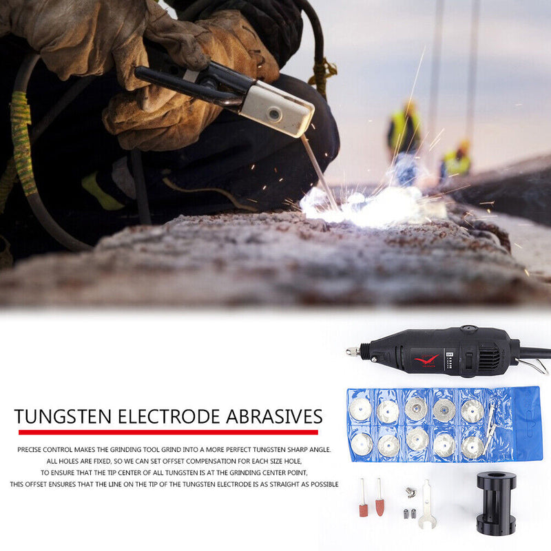 Tungsten Electrode Rods Needles Sharpener Grinder Argon Arc TIG Welding Too