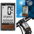 Solar Wireless Stopwatch Bicycle Computer Bike Speedometer Cycling Odometer