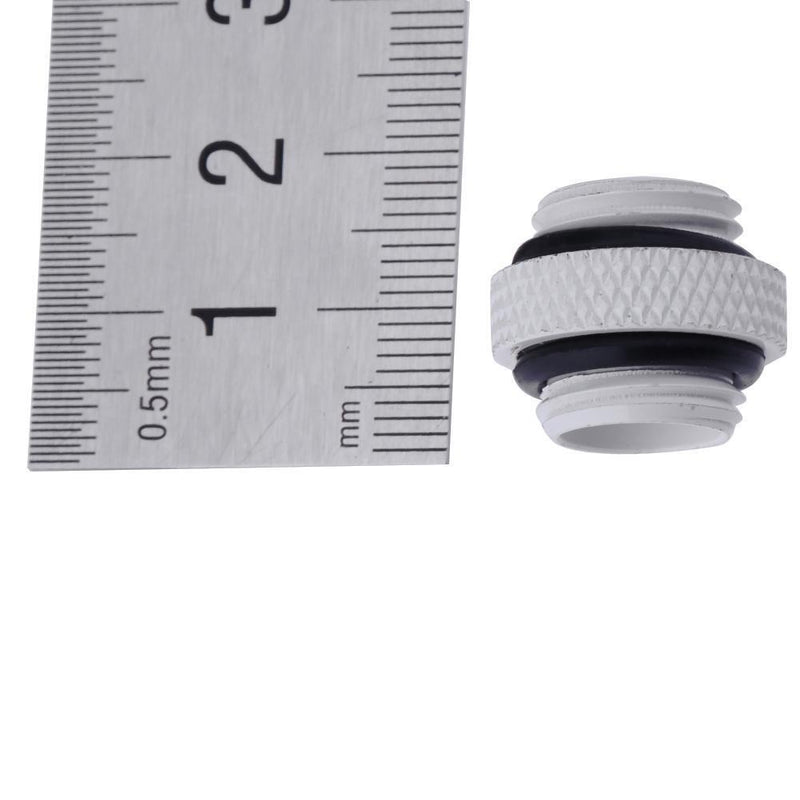 ALLOYSEED PC Cooling System Dual External Thread G1/4 Hose Connector for PC Water