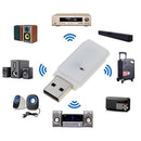 5pcs Bluetooth-compatible 5.0 Mini USB Adapter Audio Stereo Receiver(Green)