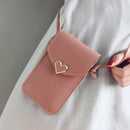 Simple Shoulder Bag Women Small Handbags PU Leather Mobile Phone Messenger Pouch
