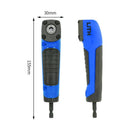 90 Degree Right Angle Extension Screwdriver Socket Holder Adapter (Blue)