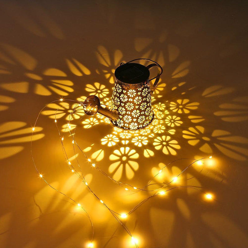 Solar Watering Can String Light Garden Outdoor Kettle Lamp (No Bracket)