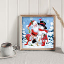 Full Round Diamond Painting 5D DIY Cute Santa Mosaic Drill Christmas Decorati