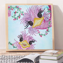 5D DIY Partial Special Shaped Drill Diamond Painting Big Eye Bird Wall Art Craft