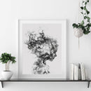 Oil Paint by Numbers Smog Girl Canvas Artwork Living Room Picture Art Decoration