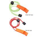 Outdoor Camping Hiking Whistle with Lanyard Survival Emergency Tool (Green)