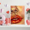 DIY Oil Paint by Numbers Red Lips Acrylic Drawing Coloring Picture Unique Gif