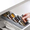 Eight Slots Drawer Condiment Seasoning Bottle Box Kitchen Storage Rack Organizer
