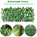 Simulation Fence Artificial Green Leaf Home Garden Yard Decor Wooden Fence Newly
