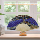 Lavender Field Oil Paint Folding Fan By Numbers DIY Painted Art Craft Gifts