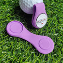 Golf Hat Clip Magnetic Golf Ball Marker for Position Calibrating (Purple)