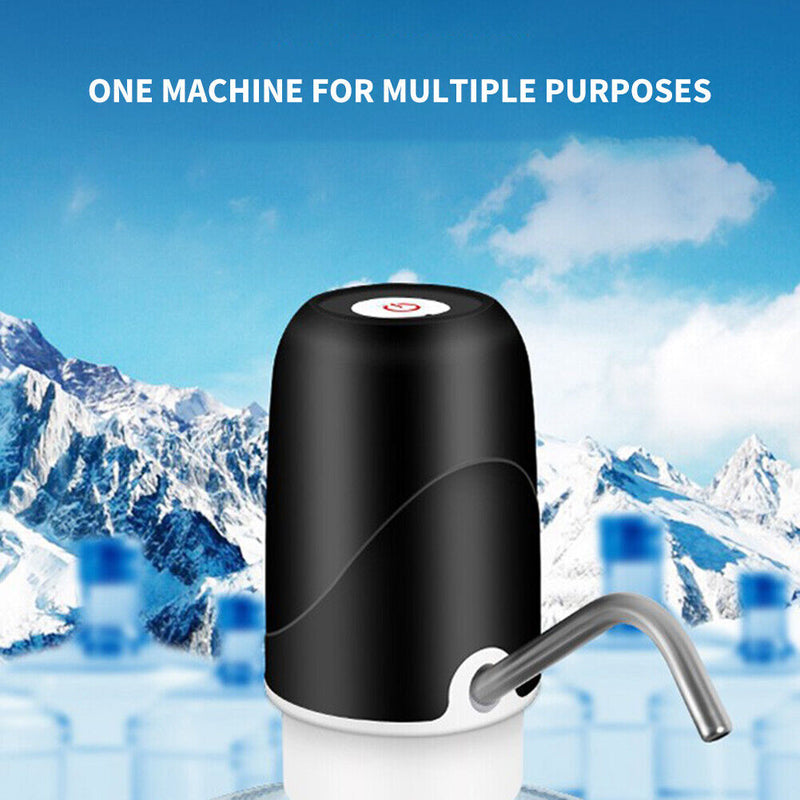 Water Bottle Pump Mini Barreled Water Electric Pump USB Water Dispenser (B)