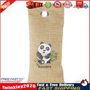 Panda Bamboo Charcoal Bag Closets Car Air Purification Deodorant (Coffee) Newly